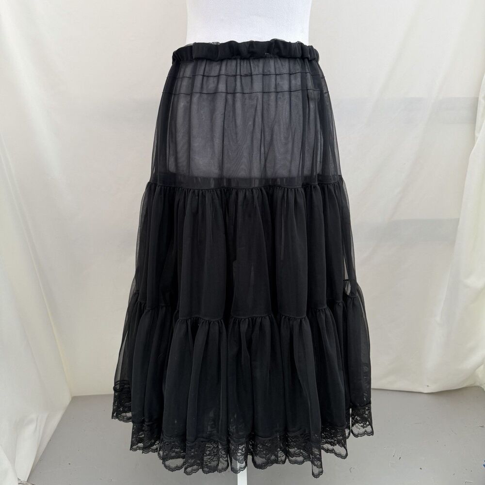 VTG Malco Modes Western Square Dance Lace Petticoat Crinoline Women’s Medium